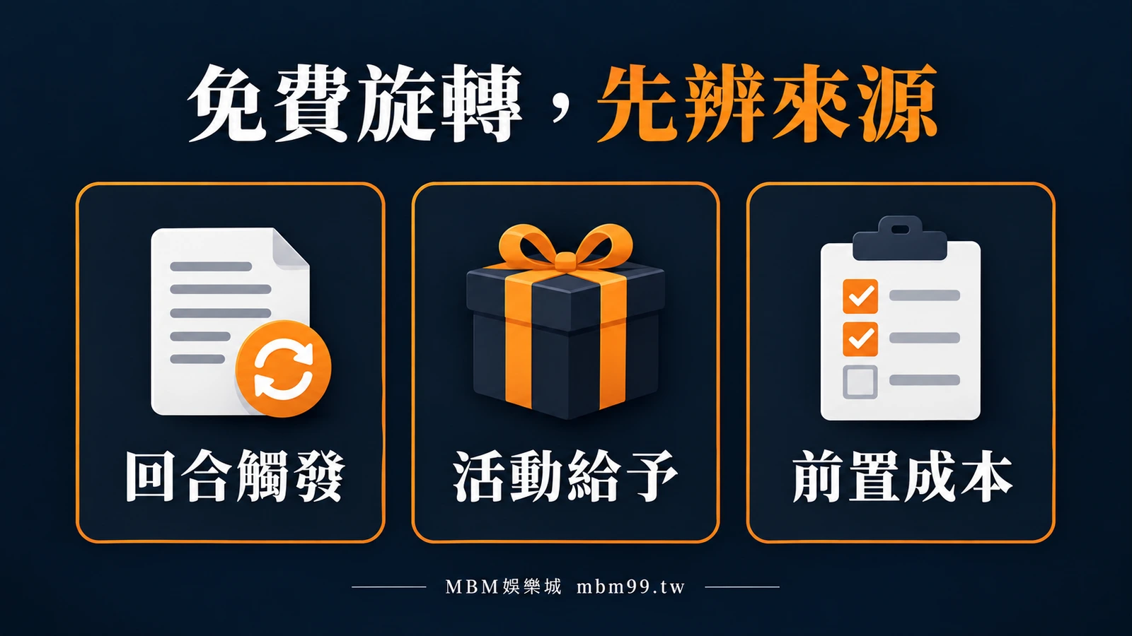 免費旋轉,先問來源:回合觸發、活動給予、前置成本